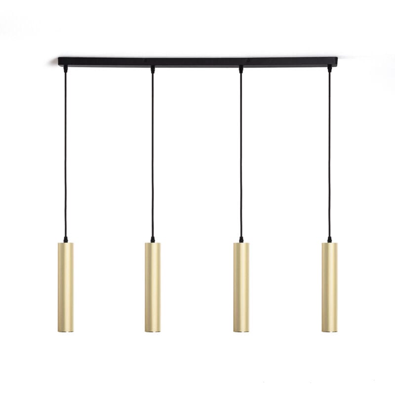 Ledkia - Suspension Aluminium Aritz 4 Spots Doré