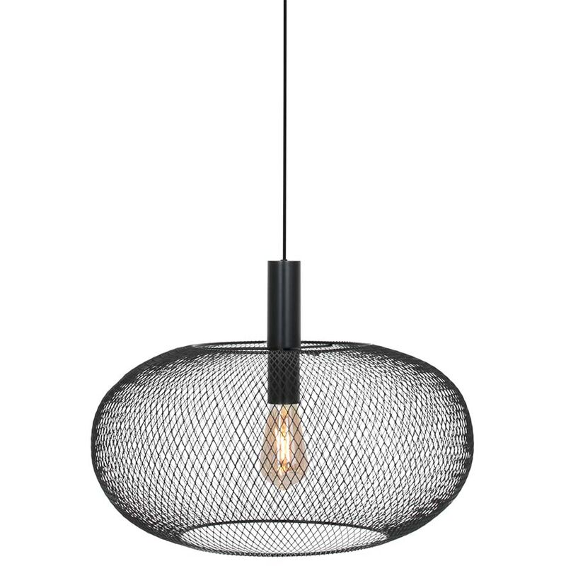 Suspension lampe suspendue plafonnier salle à manger lumière métal noir h 180 cm