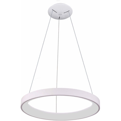 Suspension anneau LED blanche 60W gradable Vico Italux