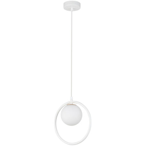 Suspension Aqua blanche moderne en verre Sigma G9 12W