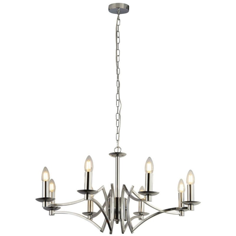 Suchscheinwerfer Ascot 8 Light Pendant Chrome