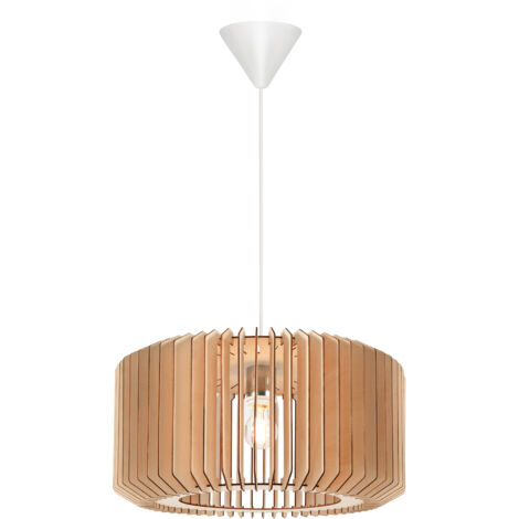 Suspension ASTI 50 Bois Nature (marron), H.25 - IP20 - E27 /Nordlux Intérieur