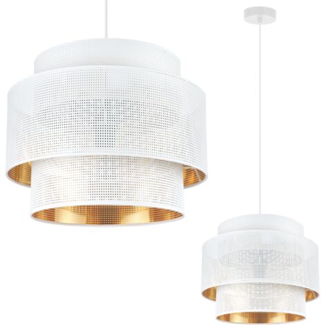 SUSPENSION ASTI TRIO BLANC-OR 35CM MAILLE-MAILLE