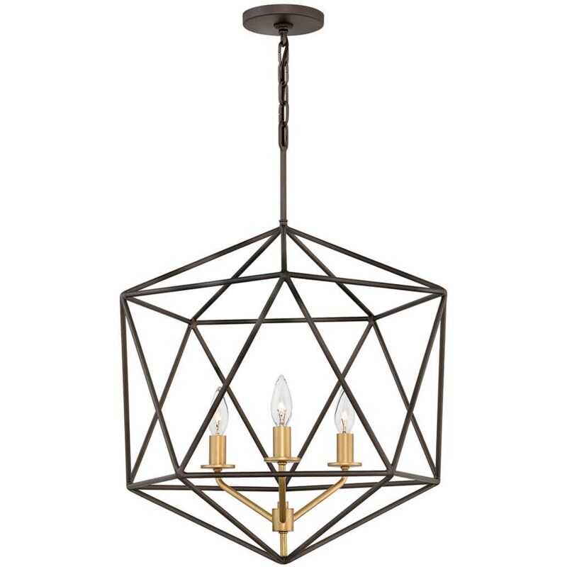 Elstead Bronze - Kronleuchter Hängelampe Deckenleuchte Metall D 50,8 Cm Esszimmerlampe