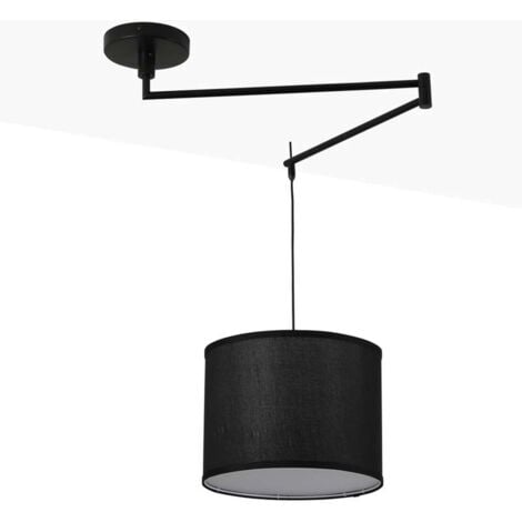 BARCELONA LED Suspension avec bras articulé "Neck" E27 - Noir