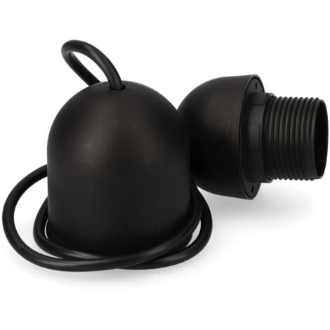 Suspension avec douille E27 noir 1 mètre EDM EDM E44311