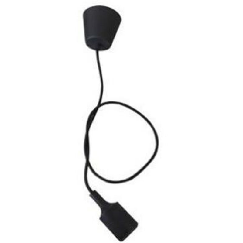 Suspension avec douille E27 noir 1 mètre GSC 0702180
