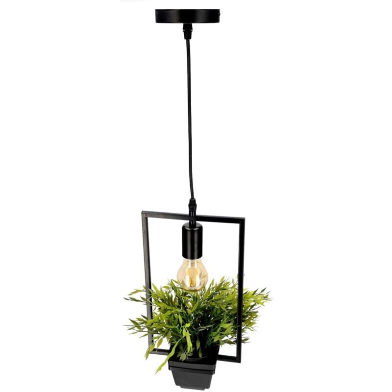 Edo Solutions - Suspension avec pot mea rectangle IP20 E27 EDO777546