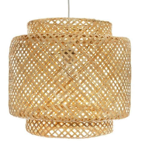 Suspension bambou Liby naturel D40