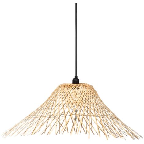 Suspension Bambou Moxa Naturel D 76 - Atmosphera createur d'interieur - Beige