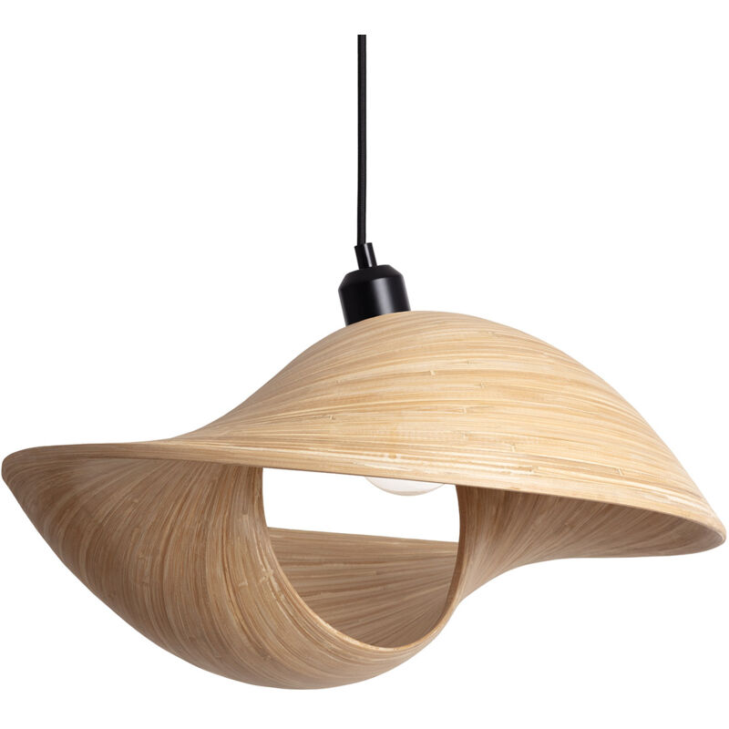 Suspension Bambou Shuka Acacia ILUZZIA Textile noir Suspension Bambou Shuka Acacia ILUZZIA Textile noir