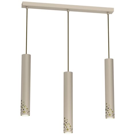Suspension barre crème/or 60cm Altro Buble 3xGU10 Luminex