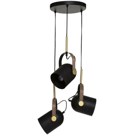 Suspension Bil métal noir D25cm - Atmosphera créateur d'intérieur