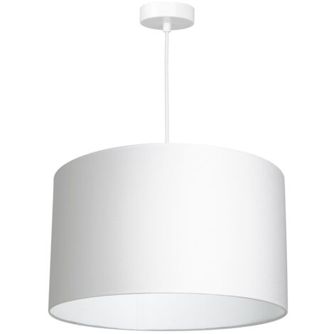 Suspension blanche mat tissu Ø40 Arden 1xE27 Luminex