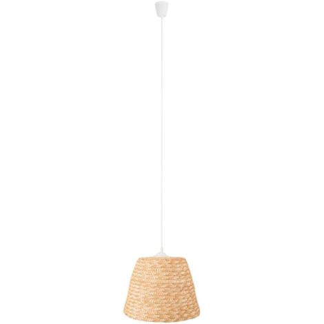 Suspension blanche paille POT Maxlight Ø30 E27 15W H165