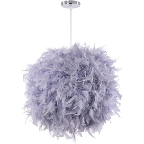 Suspension Blue Dream Feather, lustre sphérique moderne