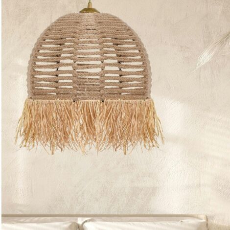 Suspension bohème durable avec corde et franges OLTEN