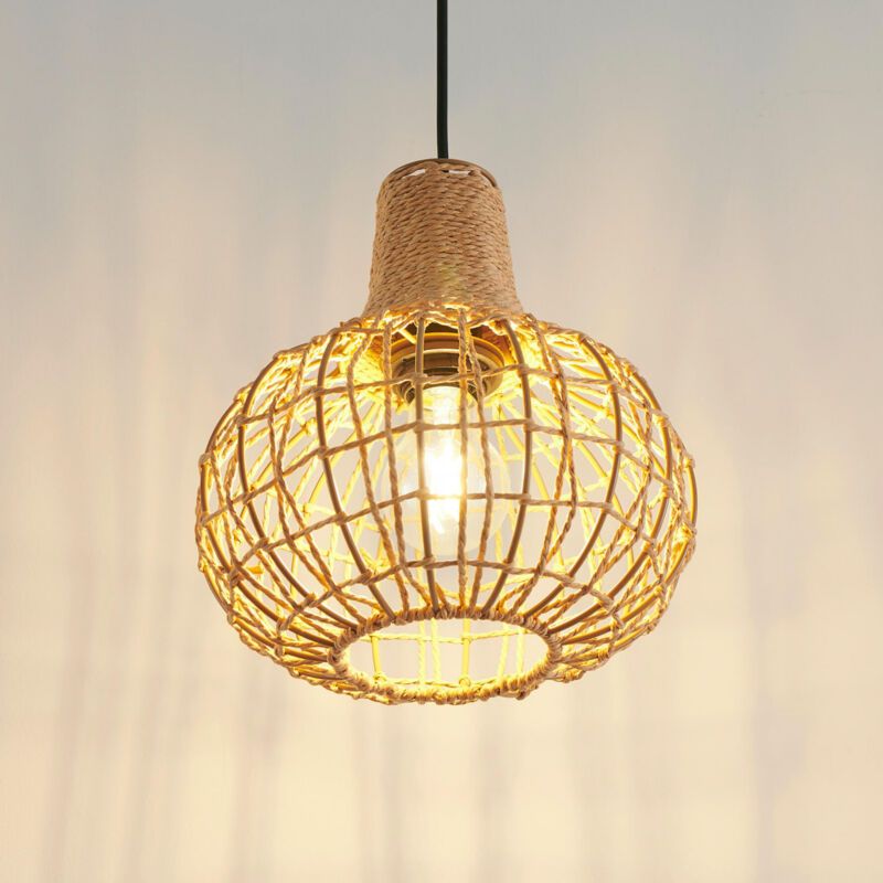 Kosilum - Suspension bohème en fibre naturelle - Calista