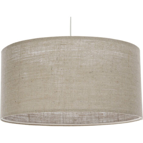 Suspension boho élégant en chanvre naturel réglable style doux - Ø 60 cm - H30 cm