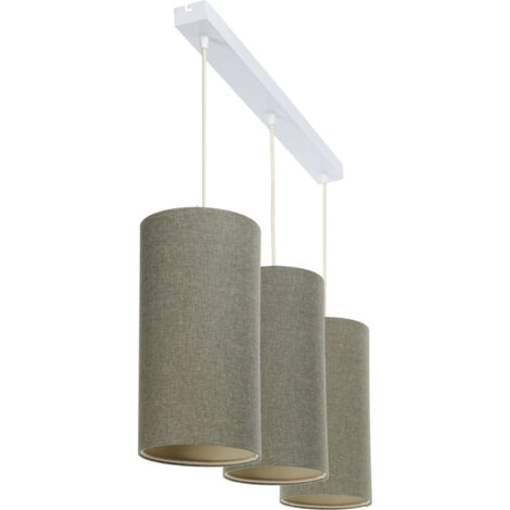 Suspension boho élégant tissu crème ajustable ambiance chaleureuse