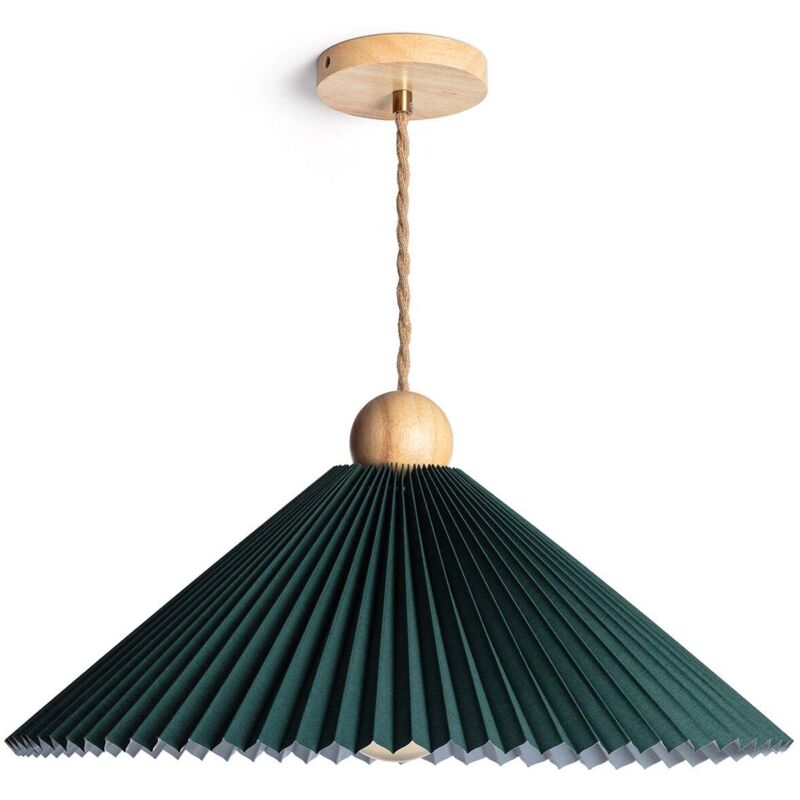 Suspension Bois et Tissu Luanda Vert Suspension Bois et Tissu Luanda Vert