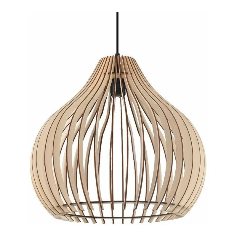 Silumen - Suspension Bois Sphère pour Ampoule E27