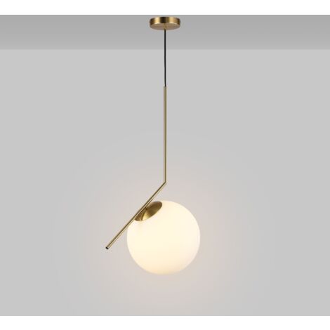 Suspension boule en verre 'HERMI 280' - E27 - Ø 28cm