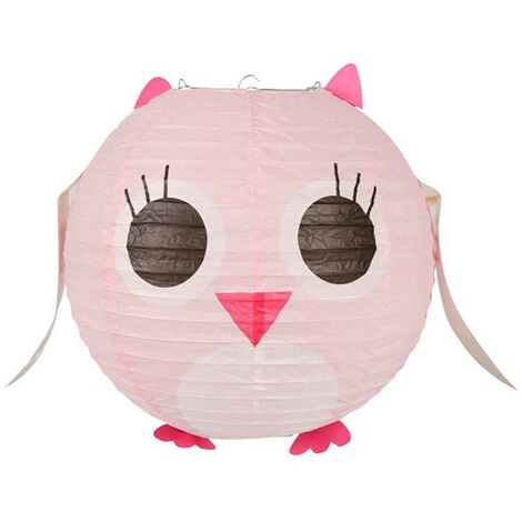 Suspension boule japonaise hibou D35
