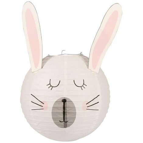 Suspension boule japonaise lapin D35