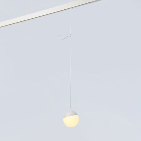 Suspension boule LED sur rail magnétique 48V - 6W - 2700K - - Blanc Chaud