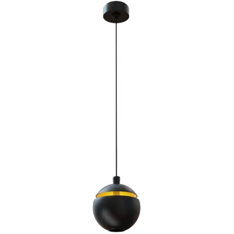 Suspension boule noire LED 8W Cometshine Maxlight P0472