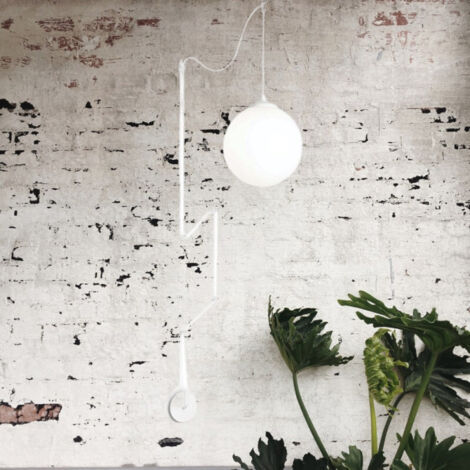 Suspension Boule Verre Mamba Sans Sortie électrique Plafond