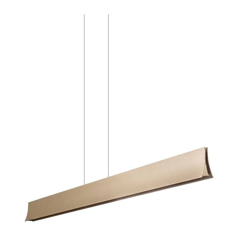 Bravo - Luminaire de barre suspendu à led au plafond peint or - Leds-c4