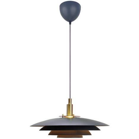 Suspension BRETAGNE 38 Métal Gris, H.18.8 - IP20 - G9 /Nordlux Intérieur