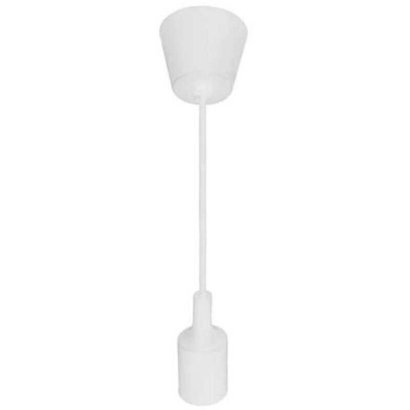 Suspension câble blanc (1m) E27 IP20 max 60W Suspension câble blanc (1m) E27 IP20 max 60W