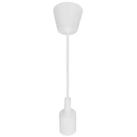 Suspension câble blanc (1m) E27 IP20 max 60W
