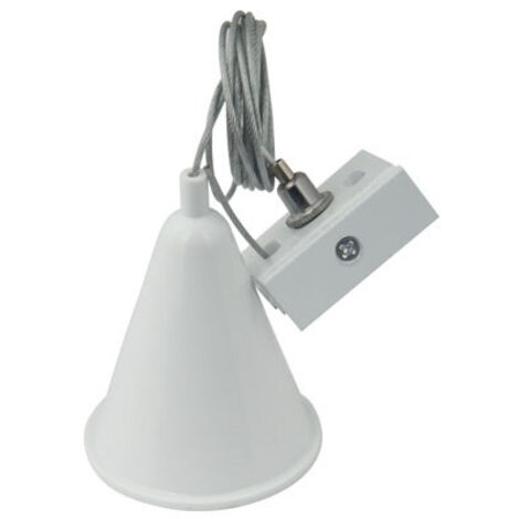 Suspension câble réglable 2 m blanche pour rail Maxlight