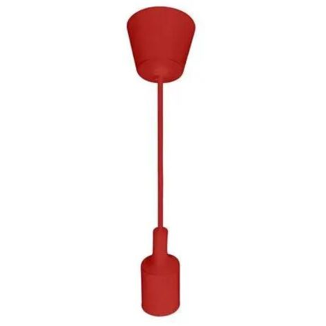 Suspension câble rouge (1m) E27 IP20 max 60W