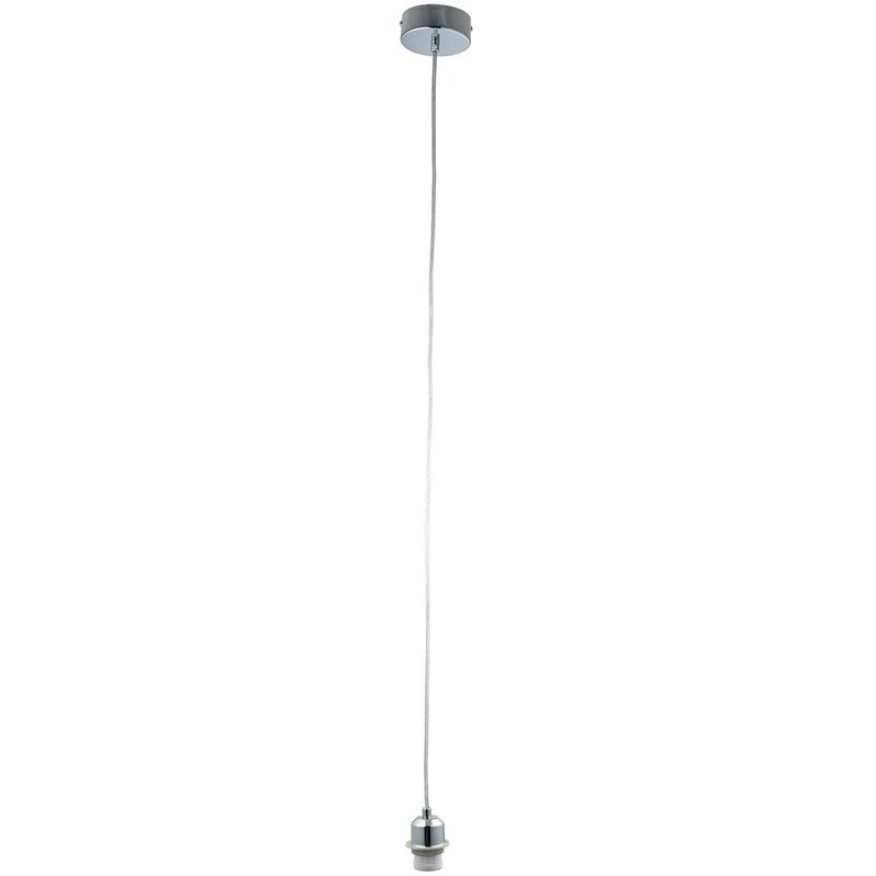 Endon Cable Set - Ceiling Pendant Light Chrome, E27