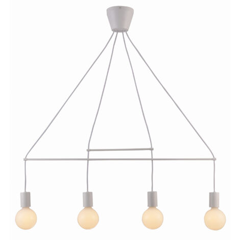 Suspension Candellux Alto 34-70906 blanche 4xE27 métal
