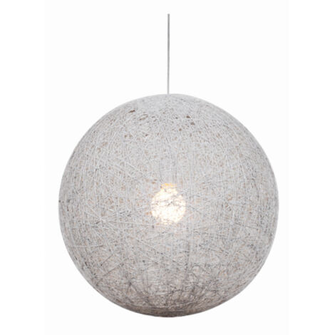 Suspension Candellux Caruba Ø50 corde chrome blanc