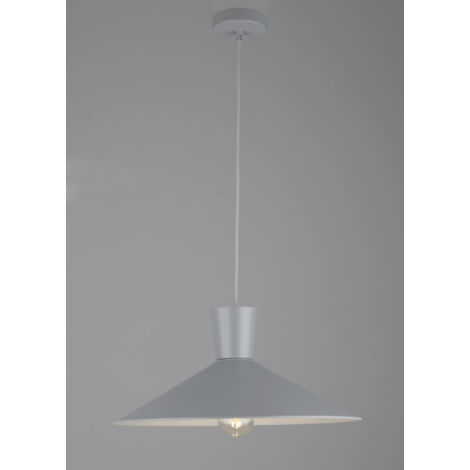 Suspension Candellux Elista métal gris Ø43,5 1xE27
