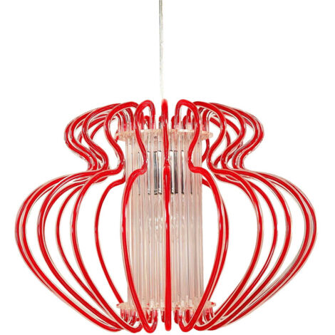 Suspension Candellux Imperia Ø52 rouge acrylique E27