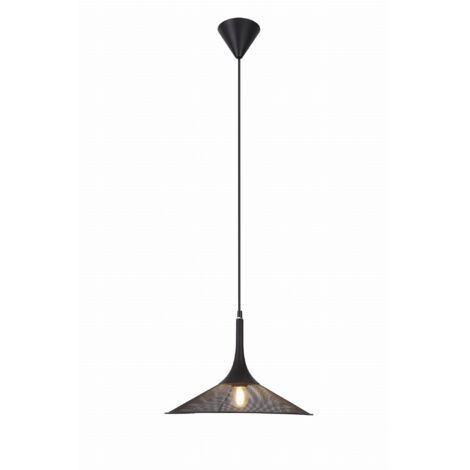 Suspension Candellux Kiruna noire métal Ø36 E27 H110
