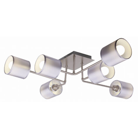 Suspension Candellux SAX 36-70708 argent tissu 6xE14