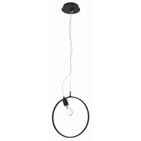 Suspension Candellux Skiros 2 lumières LED 12W noir