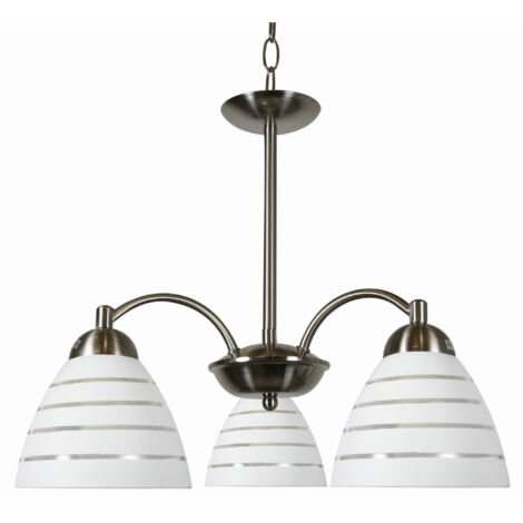 Suspension Candellux ULI 33-66152 chrome verre opale