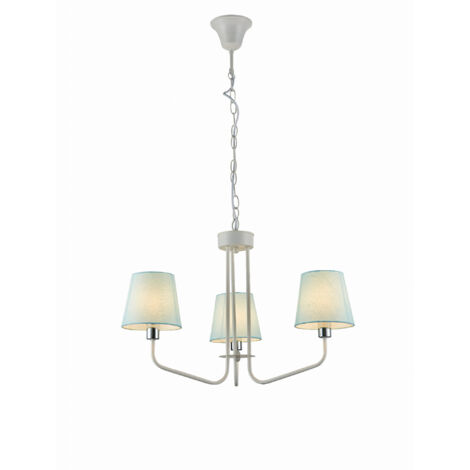 Suspension Candellux York 3xE14 Ø58 bleu/blanc gradable