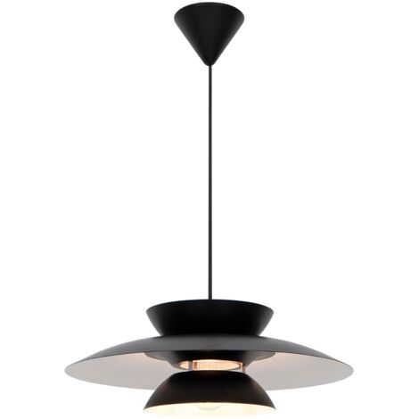 Suspension CARMEN 45 Métal Noir, H.15 - IP20 - E27 /Nordlux Intérieur