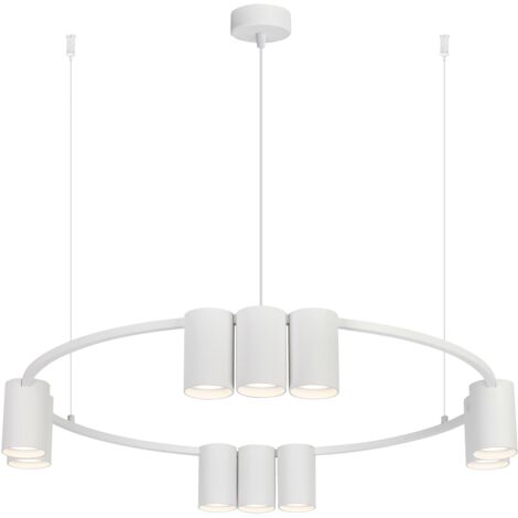 Suspension (cercle) GENESIS BLANC 10xGU10